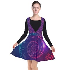 Time Machine Plunge Pinafore Dress by Hannah976