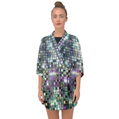 Disco Mosaic Magic Half Sleeve Chiffon Kimono by essentialimage365