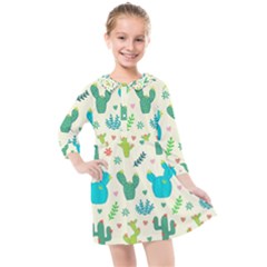 Outer Space Seamless Background Kids  Quarter Sleeve Shirt Dress by Hannah976