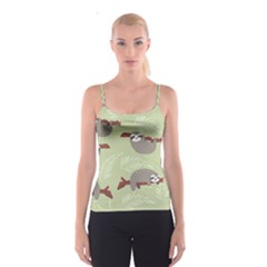 Sloths Pattern Design Spaghetti Strap Top by Hannah976