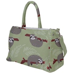 Sloths Pattern Design Duffel Travel Bag by Hannah976