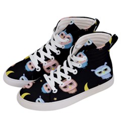 Cute Art Print Pattern Women s Hi-top Skate Sneakers by Apen