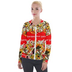 Garden Lover Velvet Zip Up Jacket by TShirt44