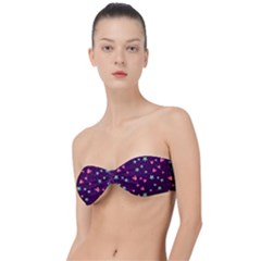 Colorful Stars Hearts Seamless Vector Pattern Classic Bandeau Bikini Top  by Apen