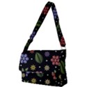 Embroidery Seamless Pattern With Flowers Full Print Messenger Bag (S) View1