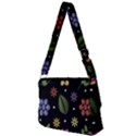 Embroidery Seamless Pattern With Flowers Full Print Messenger Bag (S) View2