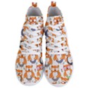 Cute Colorful Owl Cartoon Seamless Pattern Men s Lightweight High Top Sneakers View1