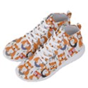 Cute Colorful Owl Cartoon Seamless Pattern Men s Lightweight High Top Sneakers View2