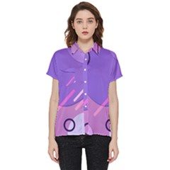 Colorful Labstract Wallpaper Theme Short Sleeve Pocket Shirt by Apen