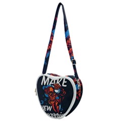 Make Devil Discovery  Heart Shoulder Bag by Saikumar