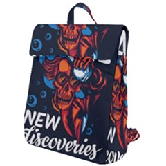 Make Devil Discovery  Flap Top Backpack by Saikumar