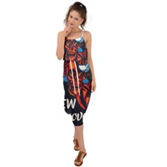 Make Devil Discovery  Waist Tie Cover Up Chiffon Dress by Saikumar