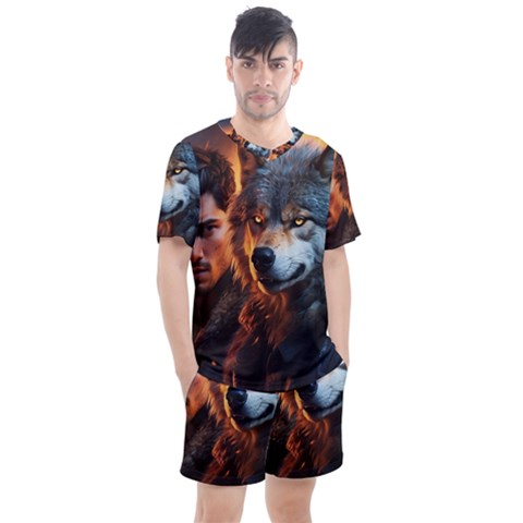 Be Dare For Everything Men s Mesh T-shirt And Shorts Set by Saikumar