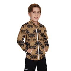 Peacock Feathers Kids  Windbreaker by Jatiart