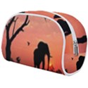 Elephant Landscape Tree Africa Sunset Safari Wild Make Up Case (Medium) View2