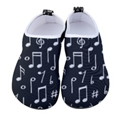 Chalk Music Notes Signs Seamless Pattern Women s Sock-style Water Shoes by Ravend