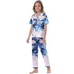 Cat Kids  Satin Short Sleeve Pajamas Set by saad11