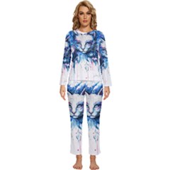 Cat Womens  Long Sleeve Lightweight Pajamas Set by saad11