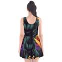 Godzilla Retrowave Scoop Neck Skater Dress View2