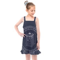 Doctor Who Bbc Tardis Kids  Overall Dress by Cendanart