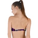 Tardis Regeneration Art Doctor Who Paint Purple Sci Fi Space Star Time Machine Twist Bandeau Bikini Top View2