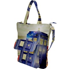 Tardis Wilderness Doctor Who Shoulder Tote Bag by Cendanart