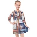 Tardis Doctor Who Kids  Quarter Sleeve Shirt Dress View1