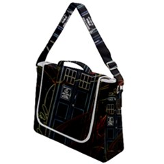 Tardis Doctor Who Magic Travel Macine Fantasy Box Up Messenger Bag by Cendanart