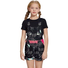 Godzilla Vintage Wave Kids  Short Overalls by Cendanart