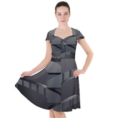 Tire Cap Sleeve Midi Dress by Ket1n9