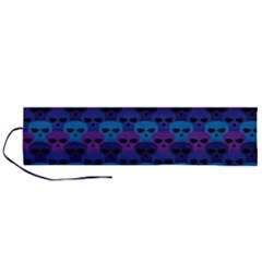 Skull Pattern Wallpaper Roll Up Canvas Pencil Holder (l) by Ket1n9