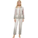 Baseball Womens  Long Sleeve Velvet Pocket Pajamas Set View1