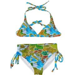 World Map Kids  Classic Bikini Set by Ket1n9