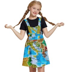 World Map Kids  Apron Dress by Ket1n9