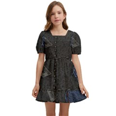 World Map Kids  Short Sleeve Dolly Dress by Ket1n9