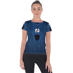 Funny Face Short Sleeve Sports Top  by Ket1n9