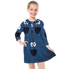 Funny Face Kids  Quarter Sleeve Shirt Dress by Ket1n9