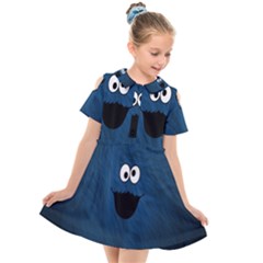 Funny Face Kids  Short Sleeve Shirt Dress by Ket1n9