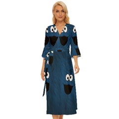 Funny Face Midsummer Wrap Dress by Ket1n9