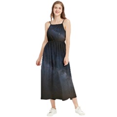 Cosmos Dark Hd Wallpaper Milky Way Boho Sleeveless Summer Dress by Ket1n9