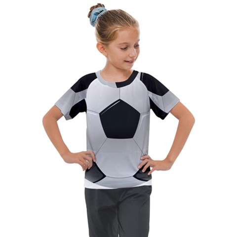 Soccer Ball Kids  Mesh Piece T-shirt by Ket1n9