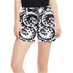 Ying Yang Tattoo Women s Runner Shorts by Ket1n9