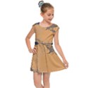 Wave Aesthetic Ocean Retro Sea Vintage Kids  Cap Sleeve Dress View1