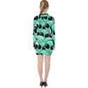 Art Alien Pattern V-neck Bodycon Long Sleeve Dress View2