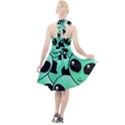 Art Alien Pattern Halter Party Swing Dress  View2