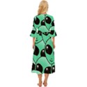 Art Alien Pattern Midsummer Wrap Dress View4