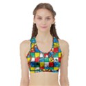 Snakes And Ladders Sports Bra with Border View1