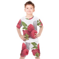 Fruit Healthy Vitamin Vegan Kids  T-shirt And Shorts Set by Ket1n9