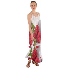 Fruit Healthy Vitamin Vegan Cami Maxi Ruffle Chiffon Dress by Ket1n9