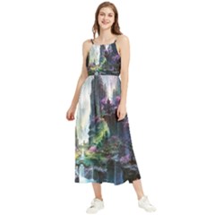 Fantastic World Fantasy Painting Boho Sleeveless Summer Dress by Ket1n9